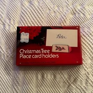 Christmas Tree Place Card Holders (8 total)